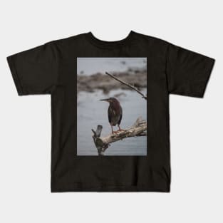 Green Heron Kids T-Shirt